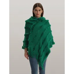 JC Collection Self Design Hooded Poncho-picture-34