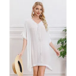 JC Collection V-Neck Swimwear Coverup Top-picture-28