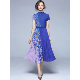 JC Collection Women Blue & Purple Floral Printed Co-Ords-picture-30