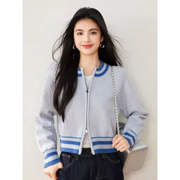 JC Collection Women Colourblocked Crop Cardigan-picture-21