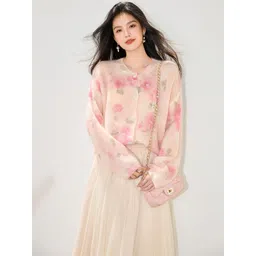 JC Collection Women Floral Printed Cardigan with Embellished Detail-picture-31