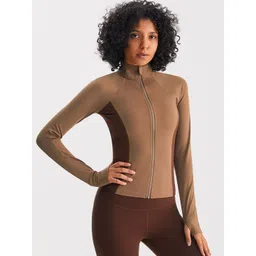 JC Collection Women Mock Collar Solid Lightweight Sporty Jacket-picture-27