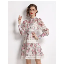 JC Collection Women Pink Floral Shirt Dress-picture-29