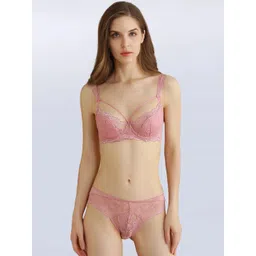 JC Collection Women Pink Self-Design Lingerie Set LS-WWE-9271-Pink-32B-picture-38