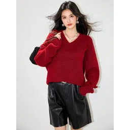 JC Collection Women Pullover with Applique Detail-picture-30