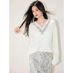 JC Collection Women Pullover with Embellished Detail-picture-35