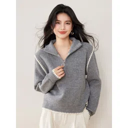 JC Collection Women Ribbed Crop Pullover-picture-32