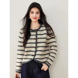 JC Collection Women Self Design Cable Knit Cardigan-picture-34