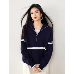 JC Collection Women Striped Pullover-picture-13