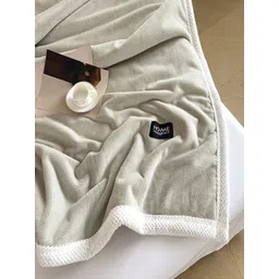 JC HOME Beige Mild Winter 600 GSM Single Bed Blanket image 2