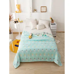 JC HOME Blue & White Cartoon Characters AC Room 400 GSM Double Bed Quilt-picture-17