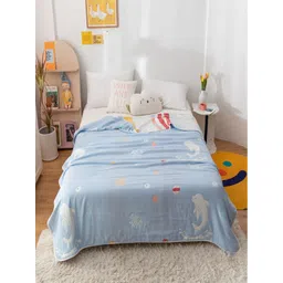 JC HOME Blue & White Cartoon Characters AC Room 400 GSM Double Bed Quilt-picture-31