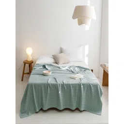 JC HOME Blue Geometric AC Room 300 GSM Single Bed Quilt-picture-27