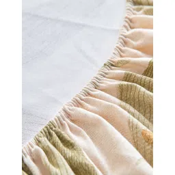 JC HOME Brown & Grey Queen Bedsheet with 2 Pillow Covers image 2