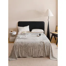 JC HOME Grey Floral AC Room Double Bed Quilt-picture-22