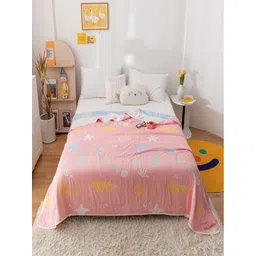 JC HOME Pink & Blue Cartoon Characters AC Room 400 GSM Double Bed Quilt-picture-25