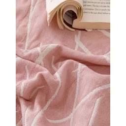 JC HOME Pink & White AC Room 233 GSM Double Bed Quilt image 3