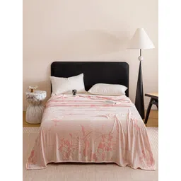 JC HOME Pink & White Floral AC Room Double Bed Quilt-picture-33