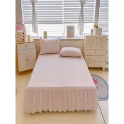 JC HOME Pink Floral 140 TC King Bedsheet Set-1.8m x 2m-picture-39