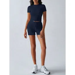 JC Mode Round Neck Short Sleeves Top With Shorts Co-Ords-picture-22