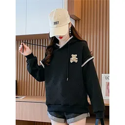 JC Mode Self Design Hooded Pullover Sweatshirt-picture-15