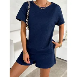 JC Mode Self-Design Round Neck T-Shirt With Shorts Co-Ords-picture-38