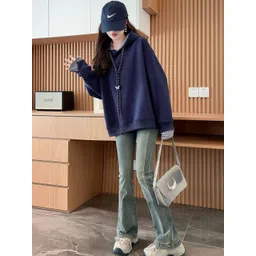 JC Mode Women Colourblocked Hooded Sweatshirt-picture-37