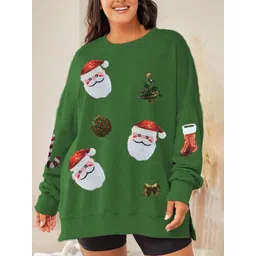 JC Mode Women Embroidered Round Neck Sweatshirt-picture-11