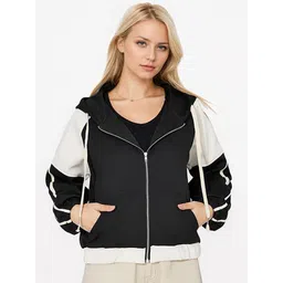 JC Mode Women Hooded Colourblocked Casual Bomber Jacket-picture-22