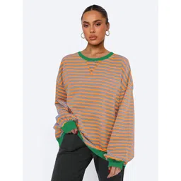 JC Mode Women Striped Sweatshirt-picture-34