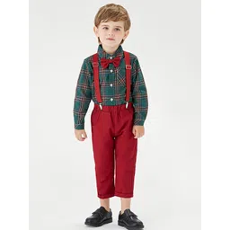 JC SPARKLE Boys Checked Shirt with Trousers-picture-19