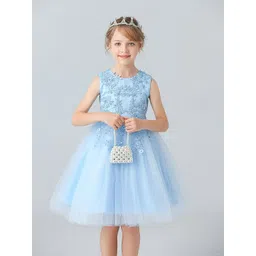 JC SPARKLE Girls Lace Detail Fit & Flare Dress-picture-21
