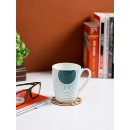 JCPL White & Blue 2 Pieces Printed Ceramic Glossy Cups 350 ml-picture-26