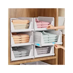 JD Fresh Polypropylene 3 Pieces Wardrobe Organizer for Storage - White-image-7