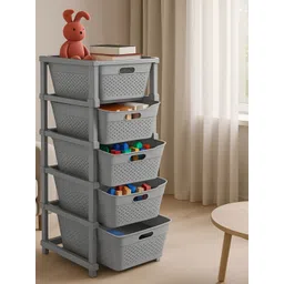 JD FRESH Stylo Grey 5 Tier Drawer Organiser-image-18