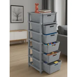 JD FRESH Stylo Grey 6-TierDrawer Organiser-image-15