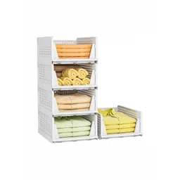 JD FRESH White 5-Tier Stackable Cupboards Organisers-image-20