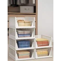 JD FRESH White 6 Tier Crack Resistant Stackable Rack Organisers-image-24