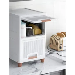 JD FRESH White & Brown 2 Tier Crack Resistant Multi-Utility Organisers-image-34