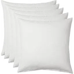 JDX Cushions | Hotel Quality Premium Fibre Sofa Cushions Set of 5 | Cushion 18 inch x 18 inch | Sofa Pillow,Cushion,Cushions for Sofa, Cushion Pillow,Sofa Pillow,Cushions for Bed (Color White)-picture-20