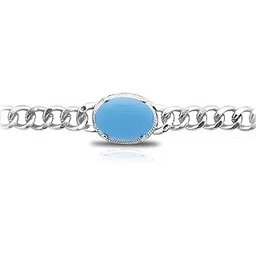 jdx Silver plated Salman Khan Turquoise Stone Bracelet for Men-picture-46