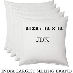 JDX Micro-Fiber Soft Cushion Set of 5 (Size 18x18 Inch) - Color White - Hotel Quality | 18001-5-18x18-picture-15