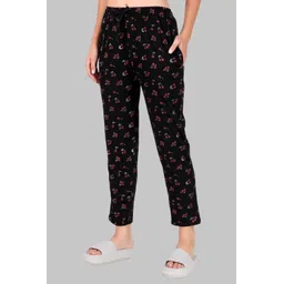 jeckward Women Printed Black Track Pants-picture-22