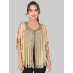 JEDCO Women Embroidered Button Shrug-picture-26