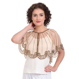 JEDCO Women Embroidered Crop Shrug-picture-33