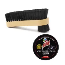JEEBU 40 g Black Shoe Polish & Brush Pack of 2-picture-23