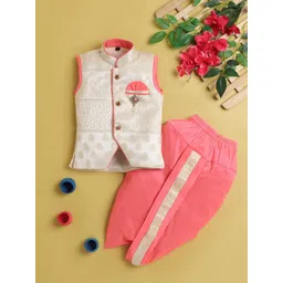 Jeetethnics Boys Ethnic Motifs Regular Kurta with Dhoti Pants-picture-48