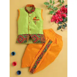 Jeetethnics Boys Ethnic Motifs Regular Kurta with Dhoti Pants-picture-41