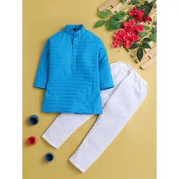 Jeetethnics Boys Striped Regular Kurta with Pyjamas-picture-40
