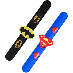jellify Superman/Batman Slap Band For Kids Silicone Wristbands Bracelet For Party Favors Boys & Girls Wrist Band-picture-14